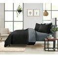 thumbnail image 3 of Mainstays All in One Lightweight Quilt Set and Sheet Set -7 Piece, Full, Black, 3 of 18