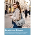 thumbnail image 6 of Spencer Handbags for Women Crossbody Bag Soft Nylon Multi Pocket Shoulder Purses Waterproof Messenger Bag, 6 of 9