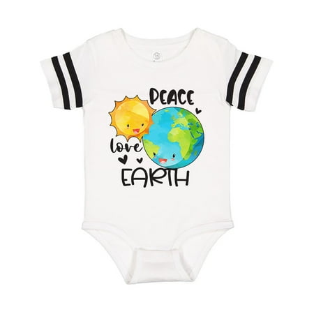 

Inktastic Earth Day Peace Love Earth Gift Baby Boy or Baby Girl Bodysuit