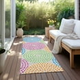 thumbnail image 6 of Addison Rugs Chantille Indoor/Outdoor Transitional Circles Cream Washable Runner Rug, 2'3" x 7'6", 6 of 6