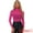 Fuchsia, variant on Long Sleeve Mock Neck Floral Lace Blouse XS Fuchsia