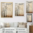 thumbnail image 4 of Designart "Neutral Toned African Tree III" Tree African Canvas Wall Art, 4 of 7