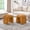 Cognac, variant on ONEVOG Upholstered Velvet Ottoman Foot Stool Set of 2, Modern U-Shaped Arch Accent Stool for Living Room Bedroom, Rust