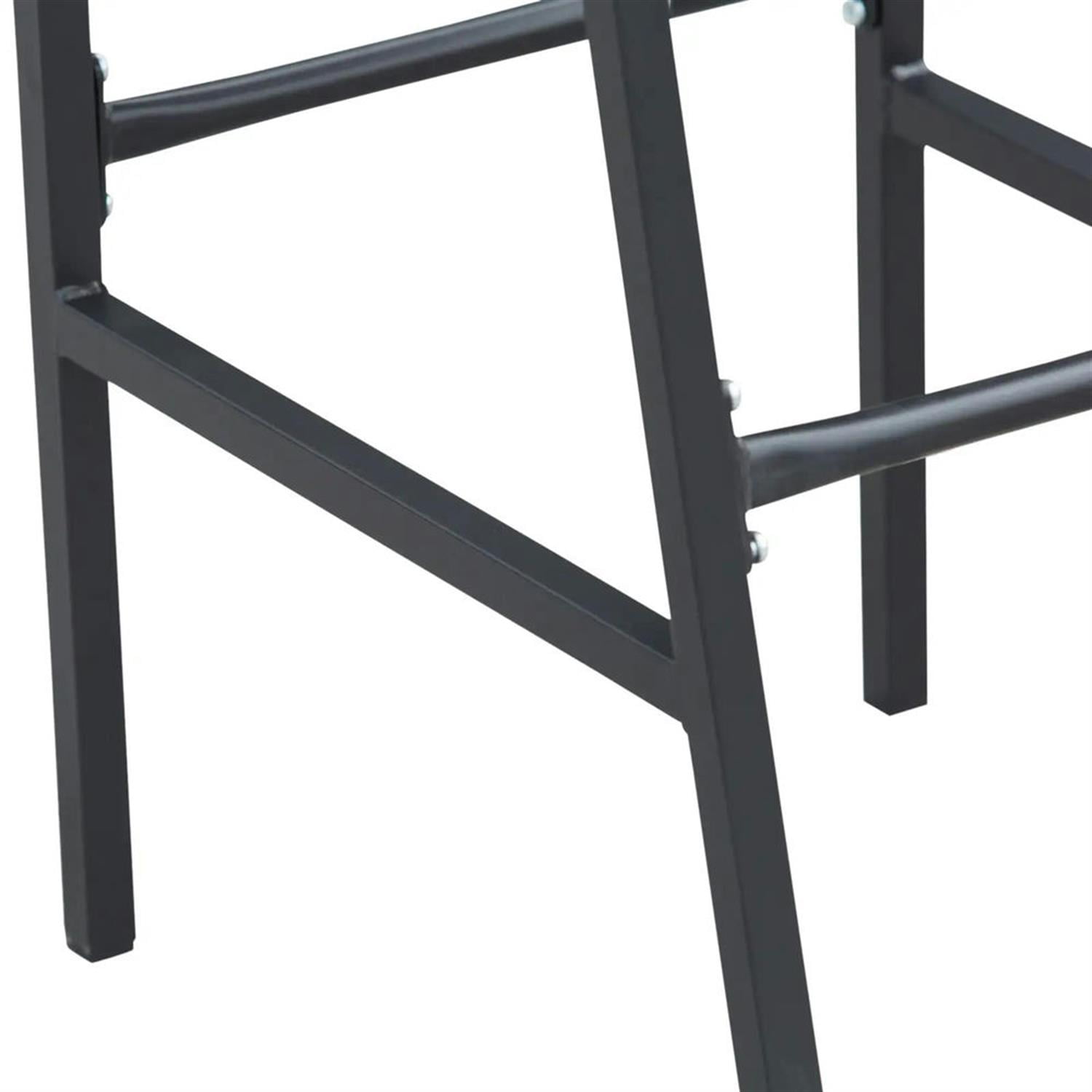 Demi Bonn 19" Round Bar Height Bistro Set for 2, Outdoor Pub Table and Chairs, Durable Build, Ideal for Small Patio and Garden, Gray