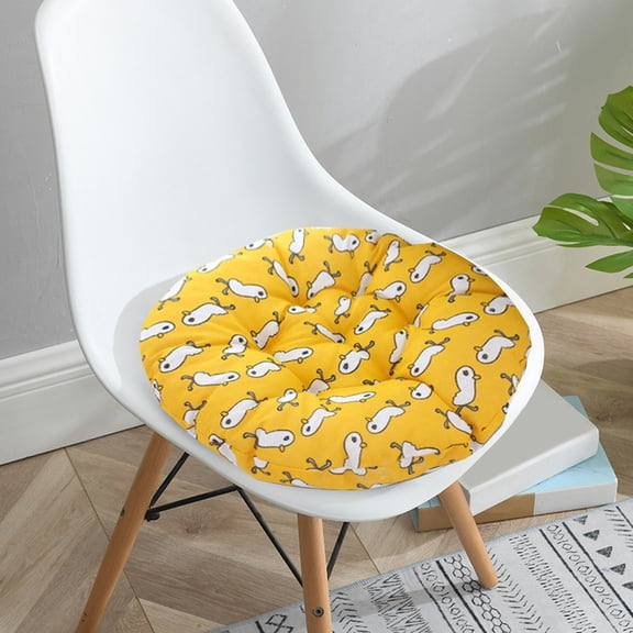 Aooww Thicken Velvet Seat Cushion, Solid Color Chair Pads Booster Floor Cushion Tatami Pillow, Cotton Filling Pad for Office Patio Home Outdoor - Round, Dia 16/18 in, 2025 Update
