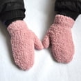 thumbnail image 2 of Fgnfyis Toddler Winter Gloves Children Cold Proof Knitted Soft Lined Thickened Mittens Light Pink, 2 of 8