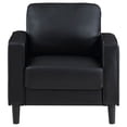 thumbnail image 3 of Ruth Upholstered Track Arm Accent Chair Black, 3 of 10