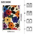 thumbnail image 2 of FORMRS 1-Subject Spiral Notebook 8" x 5" College Ruled 60 Refillable Sheet A5 Hard Cover, Large Colorful Flowers Pattern, 2 of 7