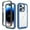 Darkblue, variant on Compatible with iPhone 16 Pro Max Case Clear, Heavy Duty Dual Layer Shockproof Protection Transparent Women Men [Never Yellowing] [Military Grade Anti-Drop] Hard PC Back Phone Cover,Blue