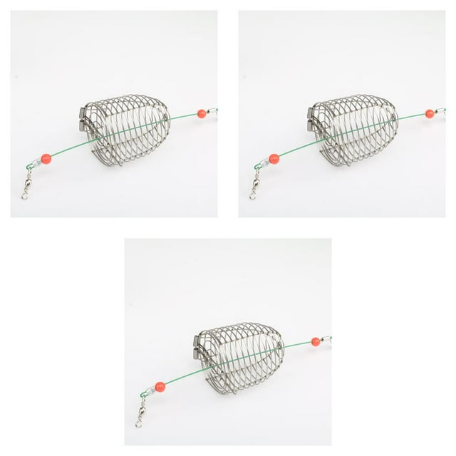 Soidarity Cebo de pesca Jaula Alimentación Alimentación Alimentador Conector Aparejos Herramienta Equipo M Type1 NO1