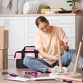 thumbnail image 4 of KingTool Ensemble d'Outils Rose 275 Pcs - Kit d'Outils Rose avec Sac de Rangement à Grand Ouverture de 12 Pouces, Kit d'Outils pour Femmes pour la Maison, Parfait pour Projets DIY et Réparations à Domicile, 4 of 8