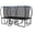 Blue, variant on Jump Into Fun Rectangle Trampoline 8x14FT, 2000LBS Weight Capacity Heavy Duty Outdoor Large Gymnastics Trampolines for Kids and Adults with Enclosure Net