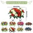 thumbnail image 3 of Kaireo Artificial Cemetery Flower Spray with Stand Weather‑Resistant Faux Floral Arrangement for Grave Headstone Memorial Decor, 3 of 4