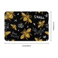 thumbnail image 3 of Haiem Hohey Bee Golden Embroidery Front Door Mat Indoor Outdoor Entrance, Waterproof All-Season, All-Weather Doormat, Durable Flannel Fabric, Fade Resistant, Low Profile, 16x24in, 3 of 9