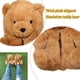 thumbnail image 3 of Oso De Peluche Para Mujer, Zapatos Cálidos De Algodón Grueso Con Mobiliario De Felpa, Zapatillas De Invierno Marrón Claro Rojo Verde MX-0132581FYD, 3 of 5