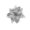 Silver, variant on Cheers.US 6Pcs Glitter Christmas Flowers Christmas Tree Christmas Wreath Accessories Ornaments,5.5 Inch Artificial Poinsettia Flowers for Xmas Holiday Home Party Decor