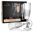 thumbnail image 3 of Simcha Collection Plastic Crystal Effect Champagne Flutes Pack of 4, 3 of 3