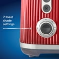 thumbnail image 5 of Oster Retro 2-Slice Toaster with Quick-Check Lever, Extra-Wide Slots, Impressions Collection, Red, 5 of 6