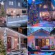 thumbnail image 4 of Luces solares navideñas JMEXSUSS, paquete de 2, 200 LED, 10 m, cambio de color, 4 of 9