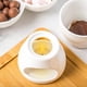thumbnail image 4 of Juego de fondue Tebery con 4 tenedores de colores, olla de porcelana premium con forma de vela de té para fundir queso, chocolate y tapas - Blanco, 4 of 5