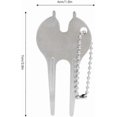 thumbnail image 4 of Golf Divot Fork, Zinc Alloy Green Fork, Ball Marking Tool, Portable Golf Tools, 4 of 5