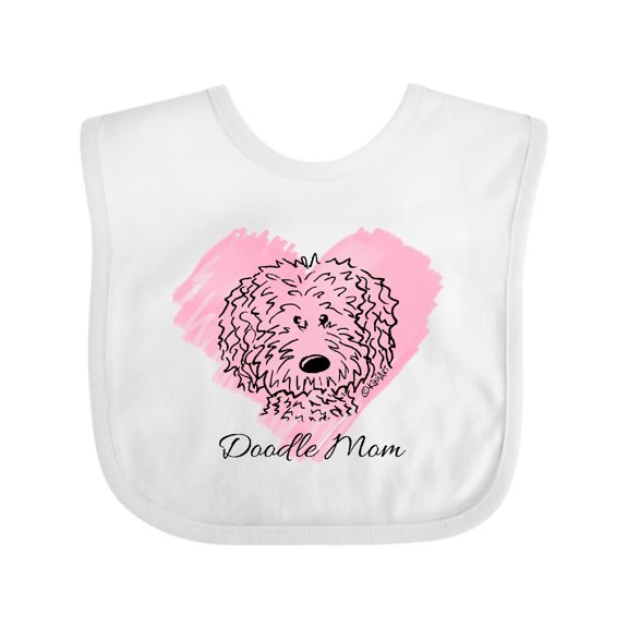 Inktastic Doodle Mom Girls Baby Bib