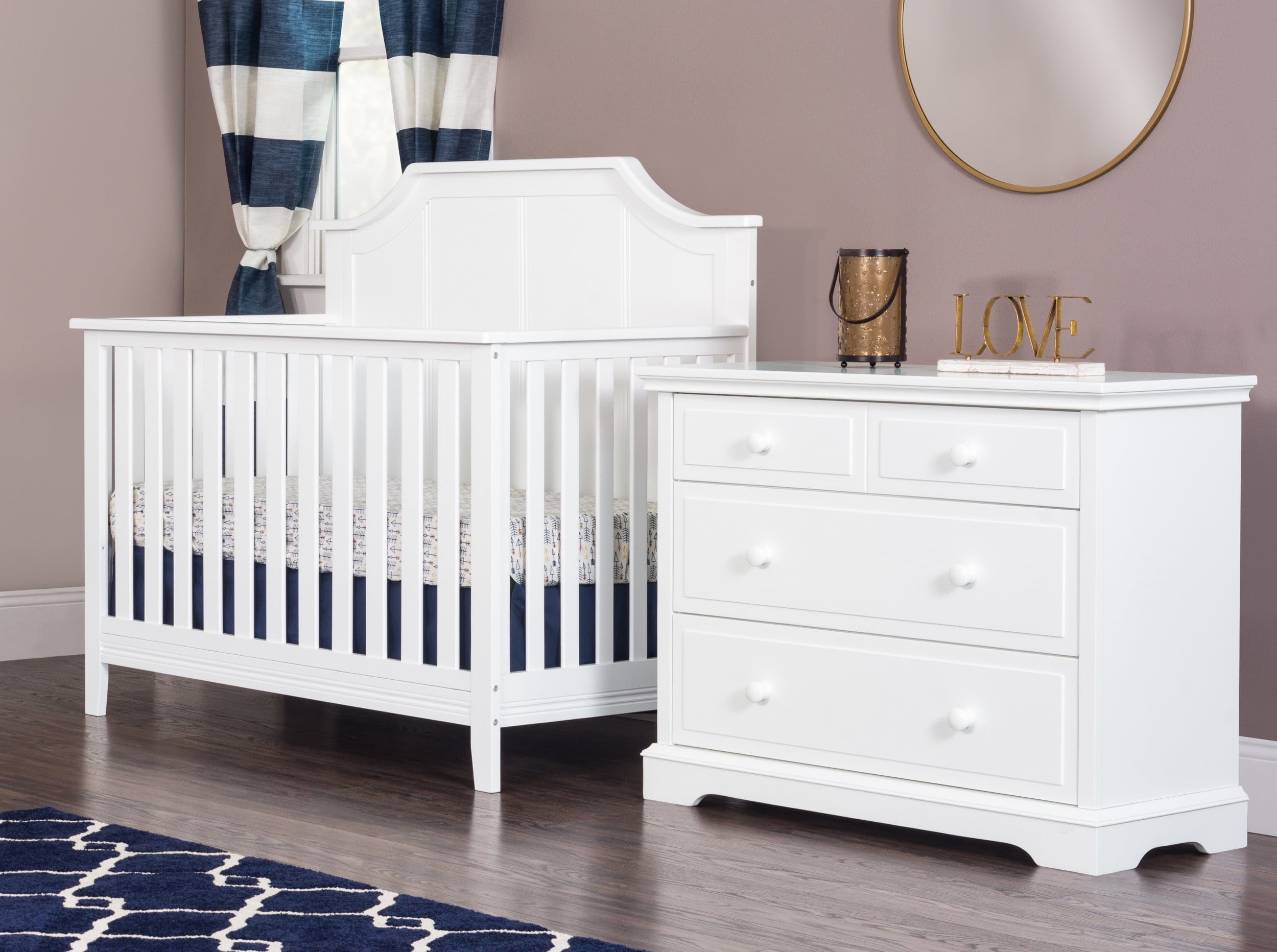 Child Craft Universal Select 3 Drawer Dresser for Nursery or Bedroom, Plenty of Storage, Anti-Tip Kit Included to Prevent Tipping, Non-Toxic, Baby Safe Finish (Matte White)