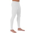 thumbnail image 2 of Men's Cotton Waffle Knit Thermal Underwear Pajama Stretch Sleepwear Pants (White, S), 2 of 3
