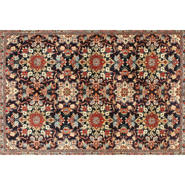 Ahgly Company Machine Washable Indoor Rectangle Traditional Vermilion Red Area Rugs, 3' x 5'