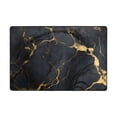 thumbnail image 3 of Area Floor Mats Black and Golden Marble Large Nursery Rugs Non-Slip Living Room Carpets Bedroom Doormat for Dinning Decor 72" x 48", 3 of 7
