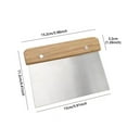 thumbnail image 2 of Stainless Steel Dough Scraper Tool for Effortless Baking and Food Prep with Ergonomic Handle Design, 2 of 4