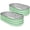 Green, variant on SnugNiture 4x2x1 ft Galvanized Raised Garden Bed – Outdoor Metal Planter Box for Vegetables, Herbs, and Flowers, Silver (Set of 2)