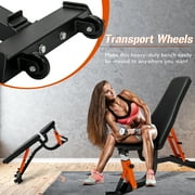 AMOSTBY Adjustable Weight Bench for Home Gym 600 lbs weight capacity