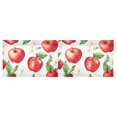 thumbnail image 6 of Yayeee Kitchen Valance Rod Pocket 54" x 18" Living Room Window Curtain, White Apple Pattern, 6 of 6