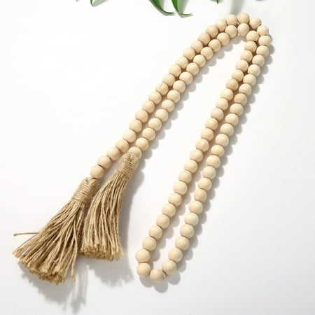 

meijuhuga Beads Pendant Eco-Friendly Rustic Tassel Beads Hangings Wall Trinkets Artistic for Courtyard