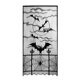 thumbnail image 5 of Cortinas para puerta con murciélagos y telarañas espeluznantes para Halloween con decoración para fiesta de Halloween en color negro, 5 of 8