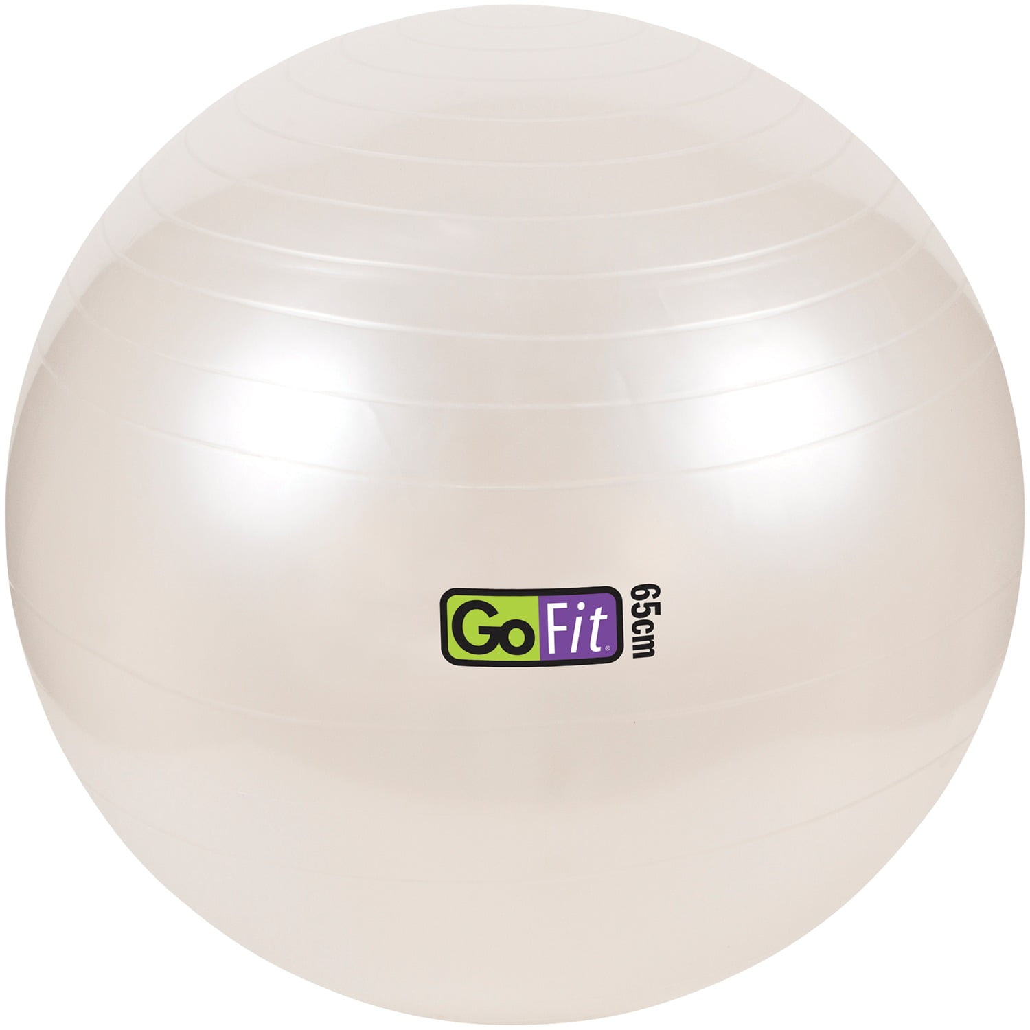 GoFit GF-65 Ball Exercise Ball with Pump (65 cm; White) and Omron HBF-514C Full-Body Composition Monitor Black Bathroom Scale