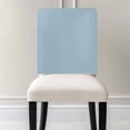 thumbnail image 2 of Sky Blue Chair Back Cover for Dining Room, Modern Pure Winter Sky Blue Removable Kitchen Chair Slipcovers, Washable Seat Protector for Restaurant Party Banquet Wedding Décor, 2 of 9