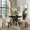 thumbnail image 5 of Modway Parcel 19.5" Polyester Fabric Dining Side Chair in Beige (Set of 4), 5 of 6