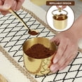 thumbnail image 4 of Tzgsonp Stainless Steel Sugar Bowl Set with Glass Lid Spoon and Tray Rustproof Seasoning Box Round Condiment Pots Polished Shiny Sugar Container Seasoning Jar, 4 of 9