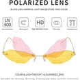 thumbnail image 3 of Gafas de sol sin montura para mujer, modernas, vintage y creativas., 3 of 5