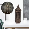 thumbnail image 3 of Luz de Linterna tallada hueca Lámpara decorativa retro marroquí con batería Jaula portátil Lámpara LED para Decoración Grande Sunnimix Linterna de interior, 3 of 8
