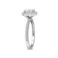 thumbnail image 2 of Forever Jewels 1.42 Ct Oval Cut Moissanite Women Halo Engagement Ring 14K White Gold Plated, 2 of 4