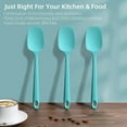thumbnail image 6 of Silicone Spoon Spatula Set, Food Grade BPA Free, Heat Resistant Up To 600℉, Baking Cooking Mixing Kitchen Utensils Set of 3(Teal), 6 of 6