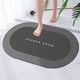 thumbnail image 4 of Diatomaceous Bath Rug | Super Absorbent Fast Drying Bathroom Mat | Non Slip Rubber Backing | Washable Modern Floor Mat | Multi-Use | 16x24in | Gray Blue Pink, 4 of 9