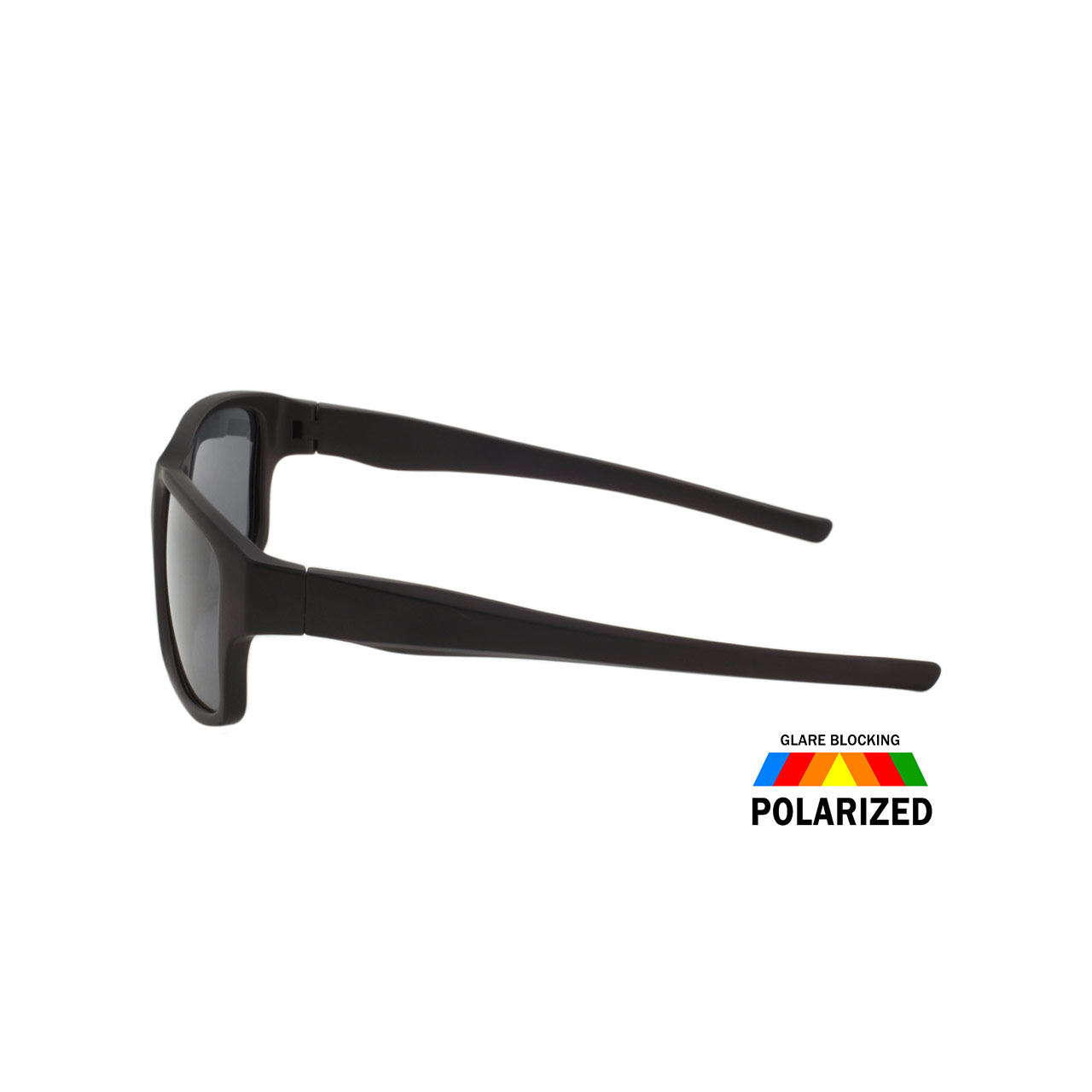 Mens Polarized Sunglasses 2 Pack All Black Sport Wrap Sunglass Style - image 4 of 5
