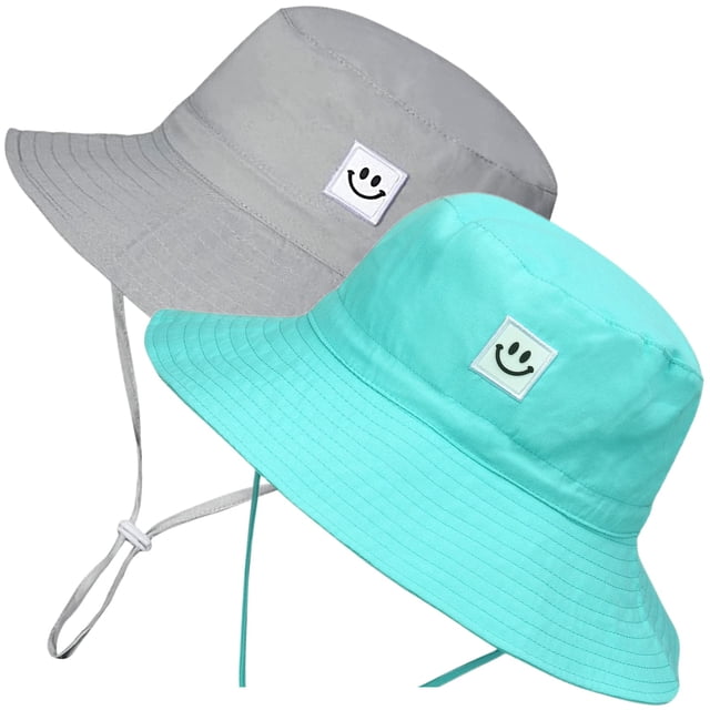 Gorro solar para bebé de 55 cubos, 2 unidades, secado rápido, UPF 50+, 0-6 meses