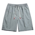 thumbnail image 6 of ibiyuan Sweatshorts Mens Gym Shorts Chinos Short Mens Board Shorts Elastic Waistband Drawstring Workout Shorts Breathable Straight-Fit Summer Shorts Mens Casual Beach Shorts, 6 of 6