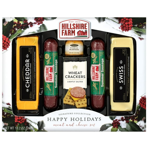 Hillshire Farm® Meat and Cheese Holiday Gift Box, Assorted Meat & Cheese, 20.6oz, 6 Piece