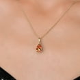 thumbnail image 3 of Gem Stone King 14K Yellow Gold Ecstasy Mystic Topaz Pendant Necklace for Women | 1.67 Cttw | Gemstone November Birthstone | Pear Shape 9X6MM | With 18 inch Chain, 3 of 6
